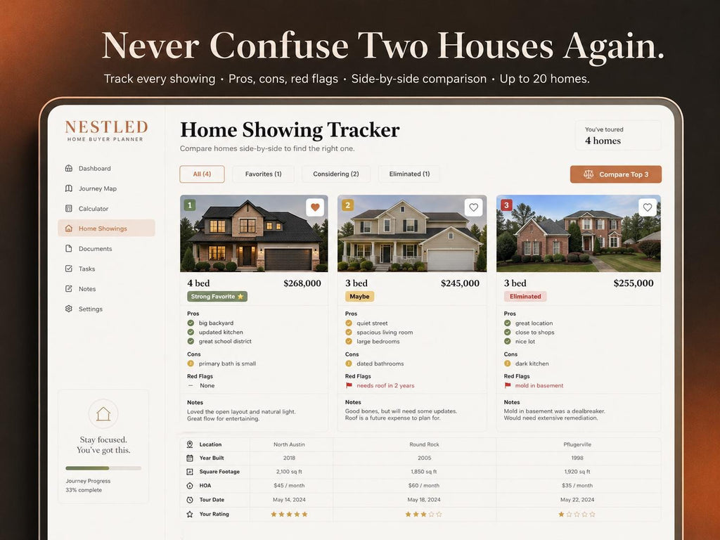 NESTLED home buying offline HTML mini app feature screen 6