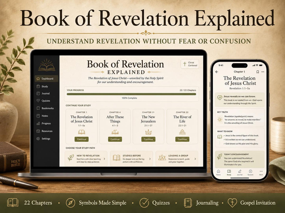 Book of Revelation Explained bible study offline HTML mini app dashboard