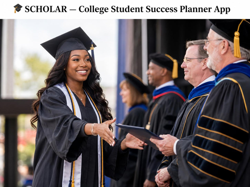 SCHOLAR college planning offline HTML mini app feature screen 6