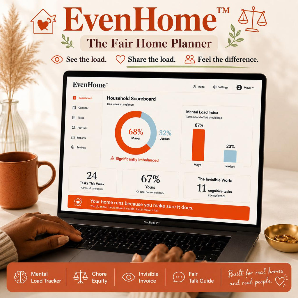 EvenHome™ household management offline HTML mini app dashboard