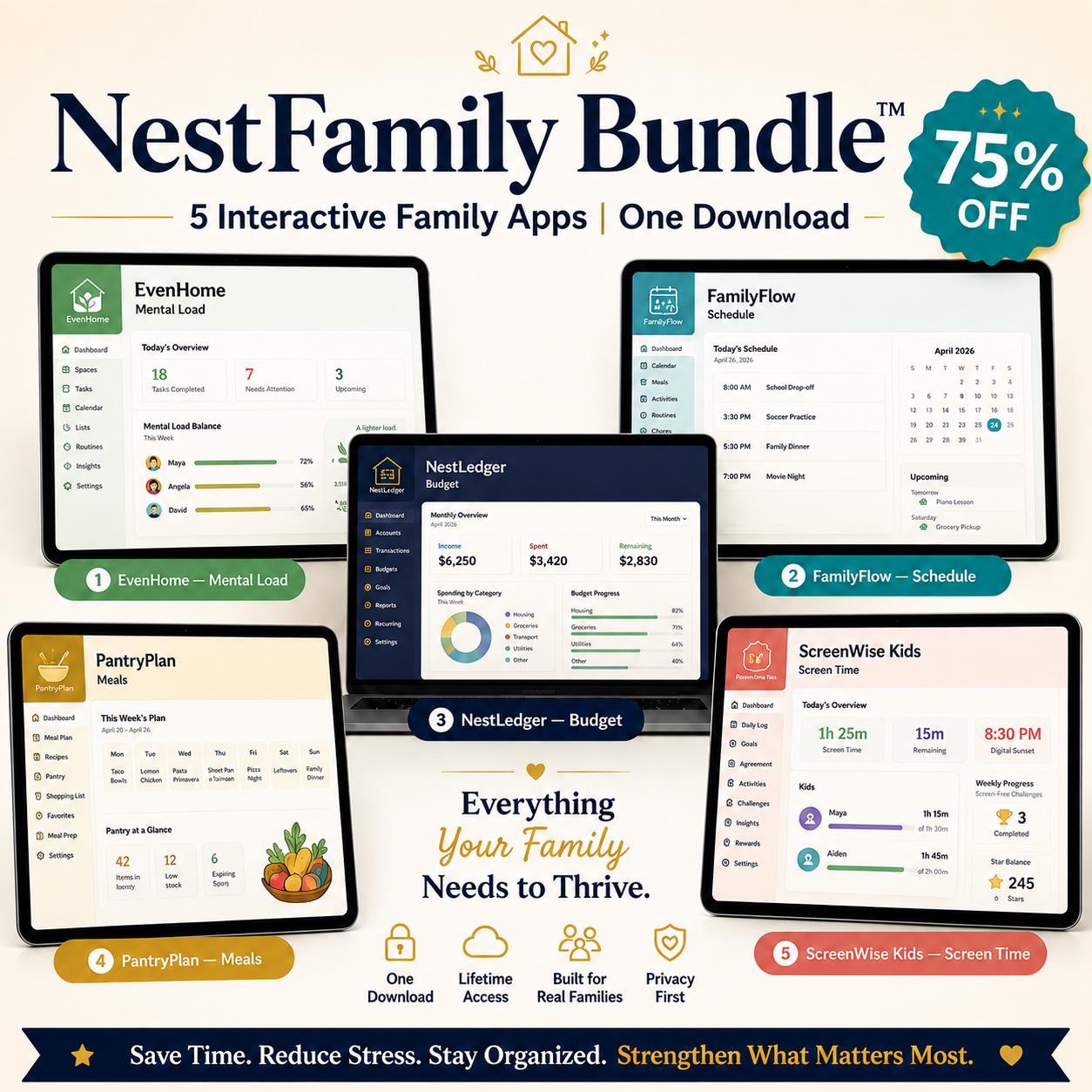 NestFamily Bundle offline html mini app bundle offline HTML mini app dashboard