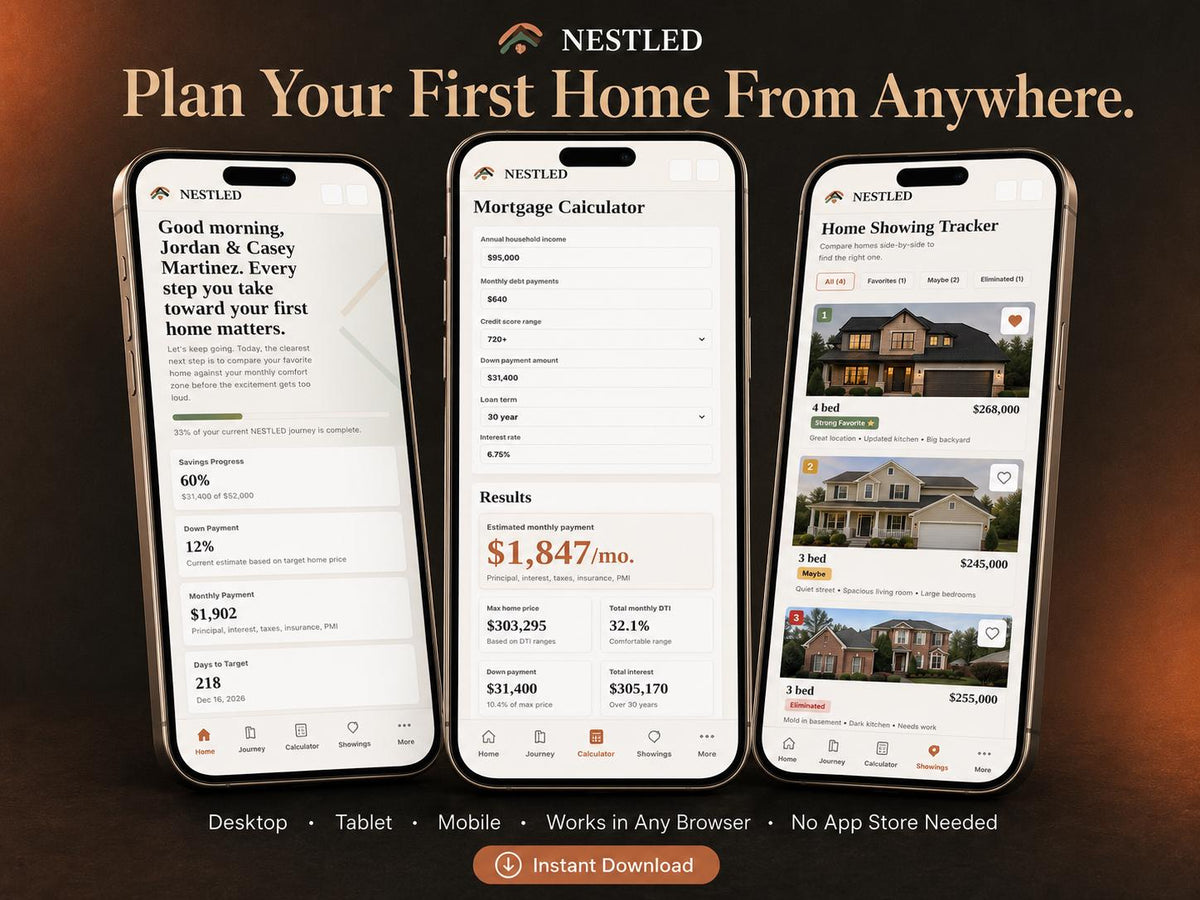 NESTLED home buying offline HTML mini app feature screen 10