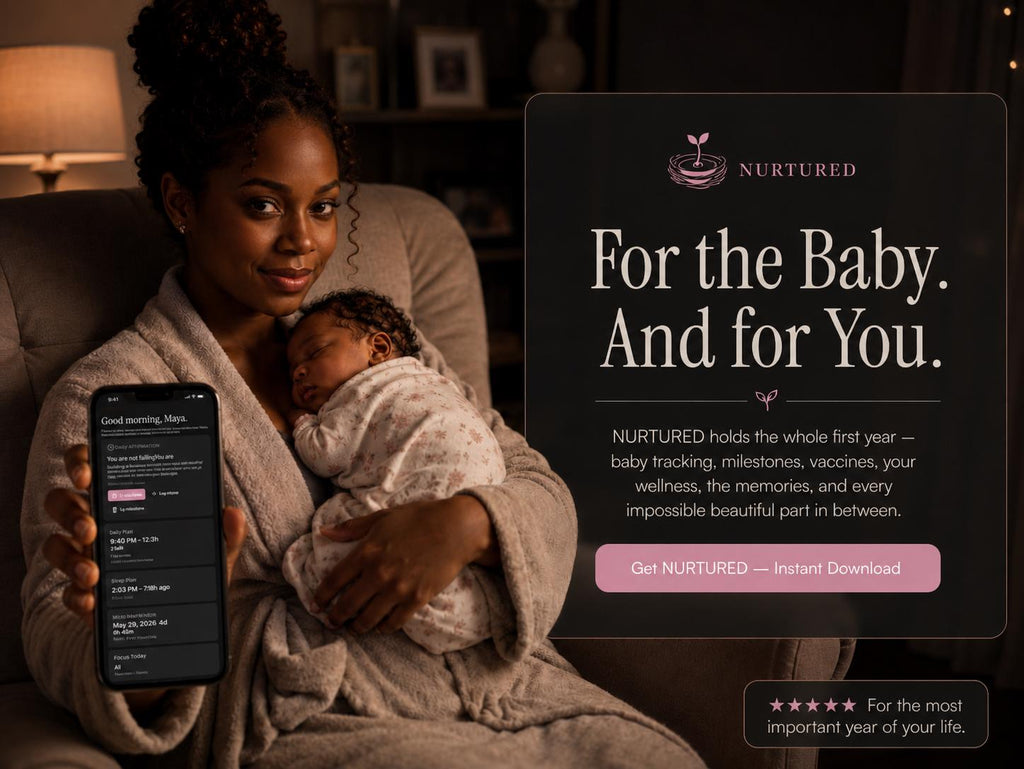 NURTURED new parent planning offline HTML mini app feature screen 10