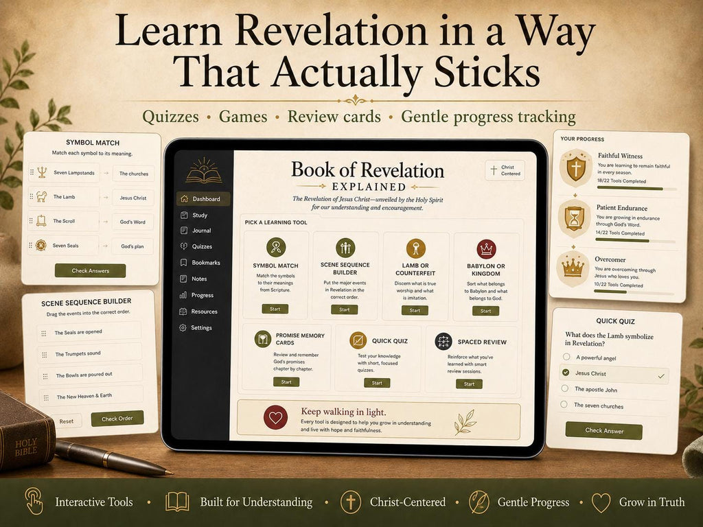 Book of Revelation Explained bible study offline HTML mini app feature screen 6