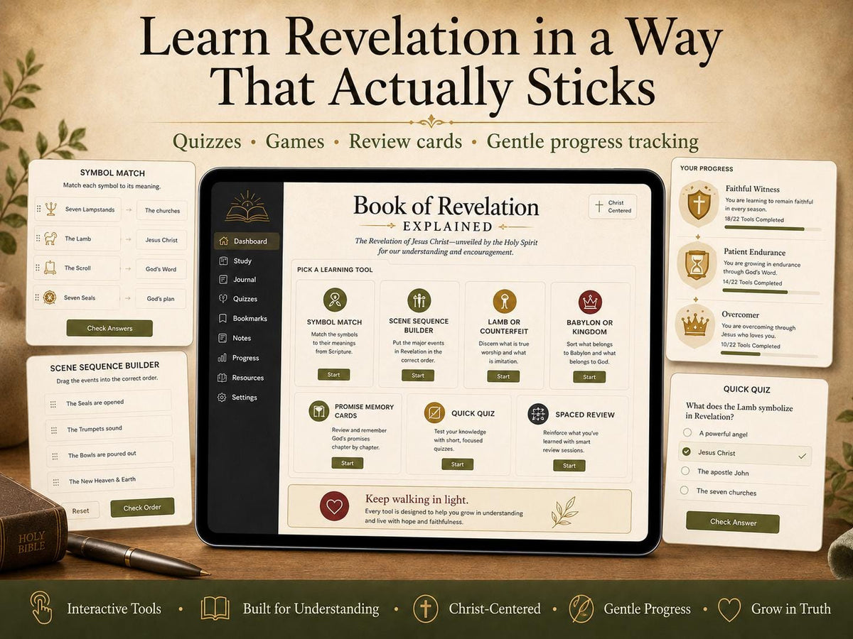 Book of Revelation Explained bible study offline HTML mini app feature screen 6
