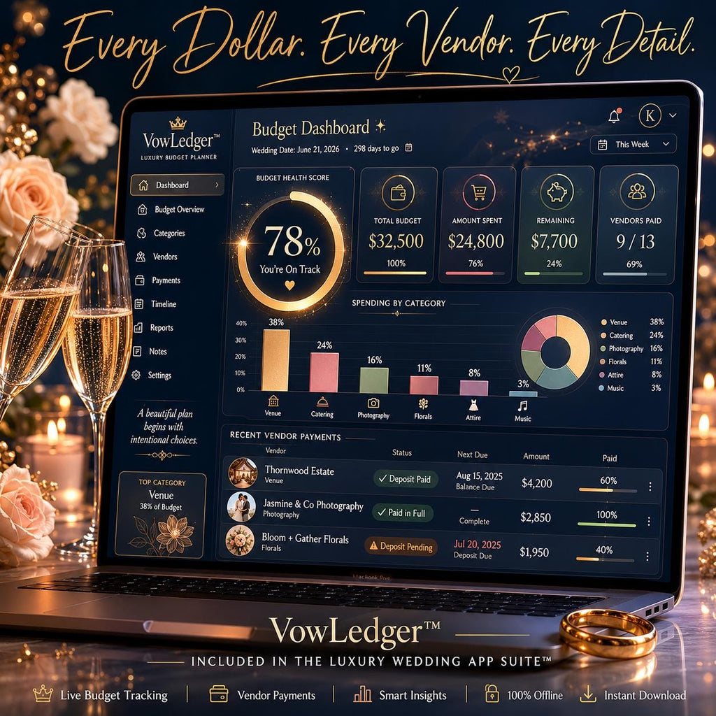 Luxury Wedding App Suite™ offline html mini app bundle offline HTML mini app feature screen 3