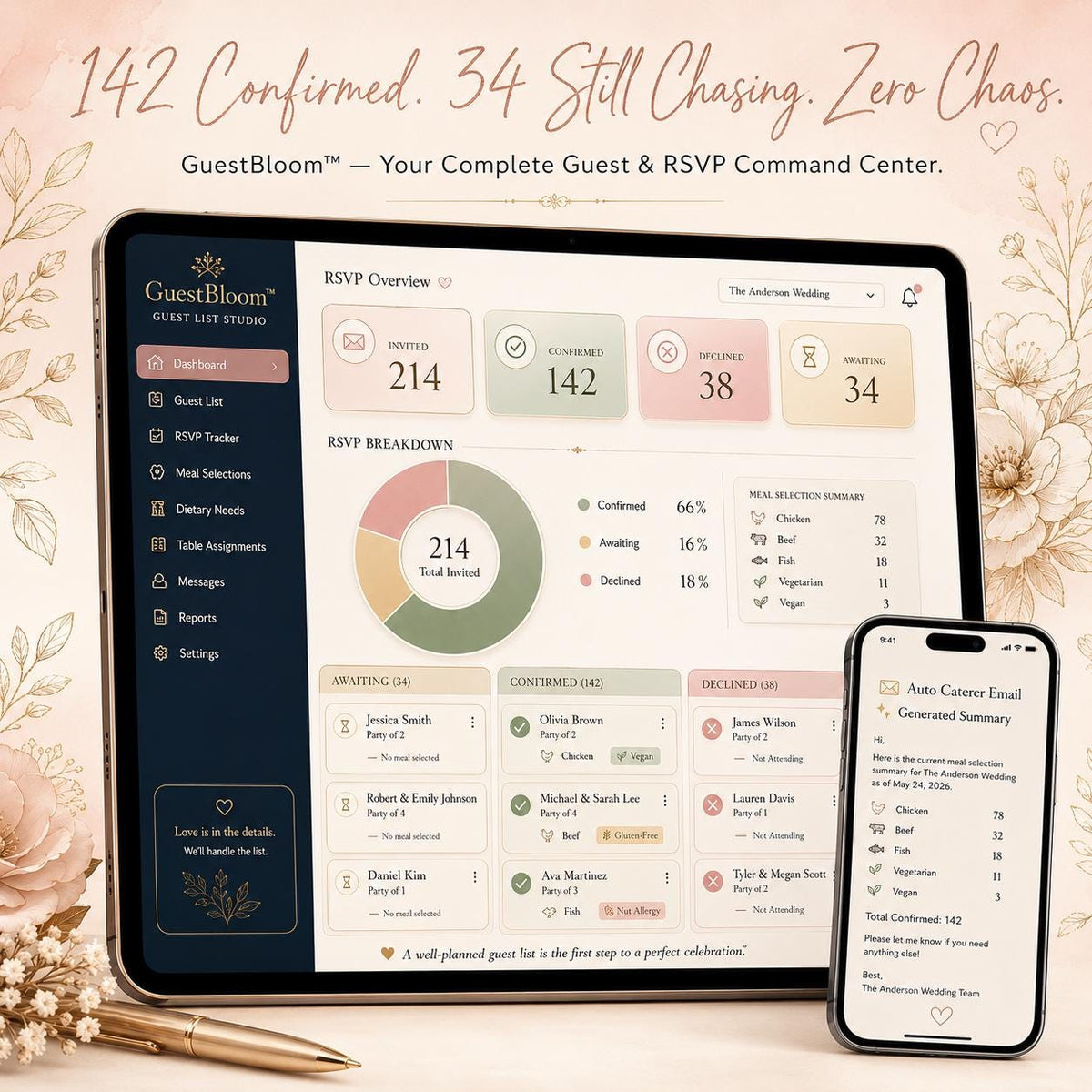 Luxury Wedding App Suite™ offline html mini app bundle offline HTML mini app feature screen 4