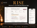 RISE divorce planning offline HTML mini app dashboard