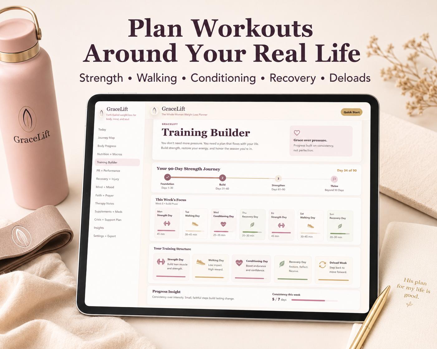 GraceLift faith-based wellness offline HTML mini app feature screen 7
