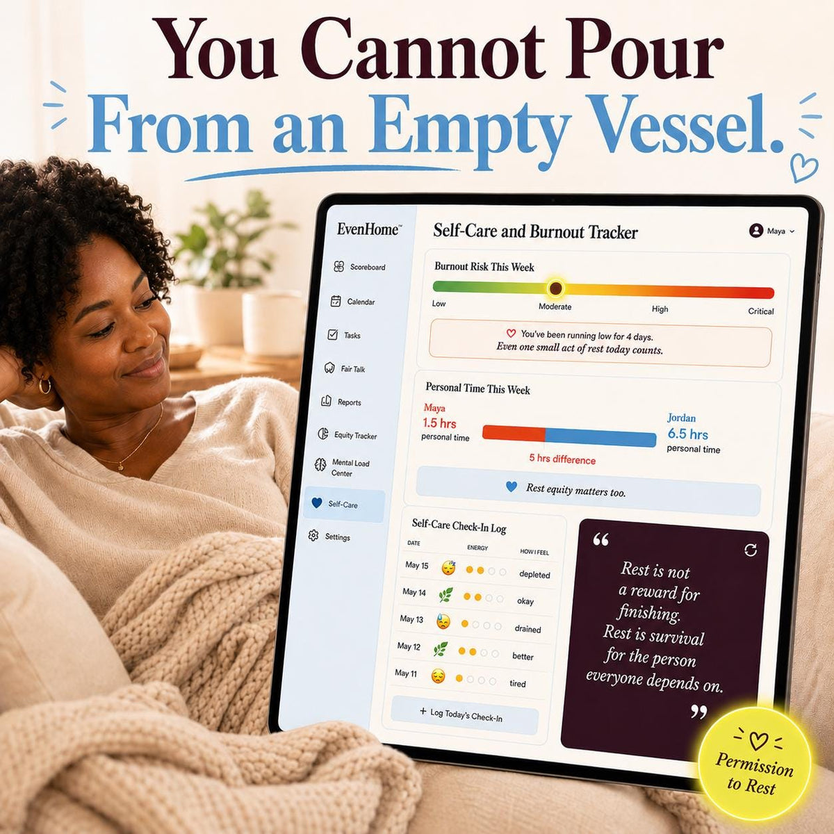 EvenHome™ household management offline HTML mini app feature screen 7
