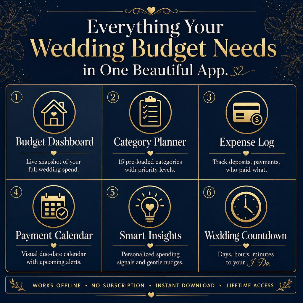 VowLedger™ wedding budgeting offline HTML mini app feature screen 9