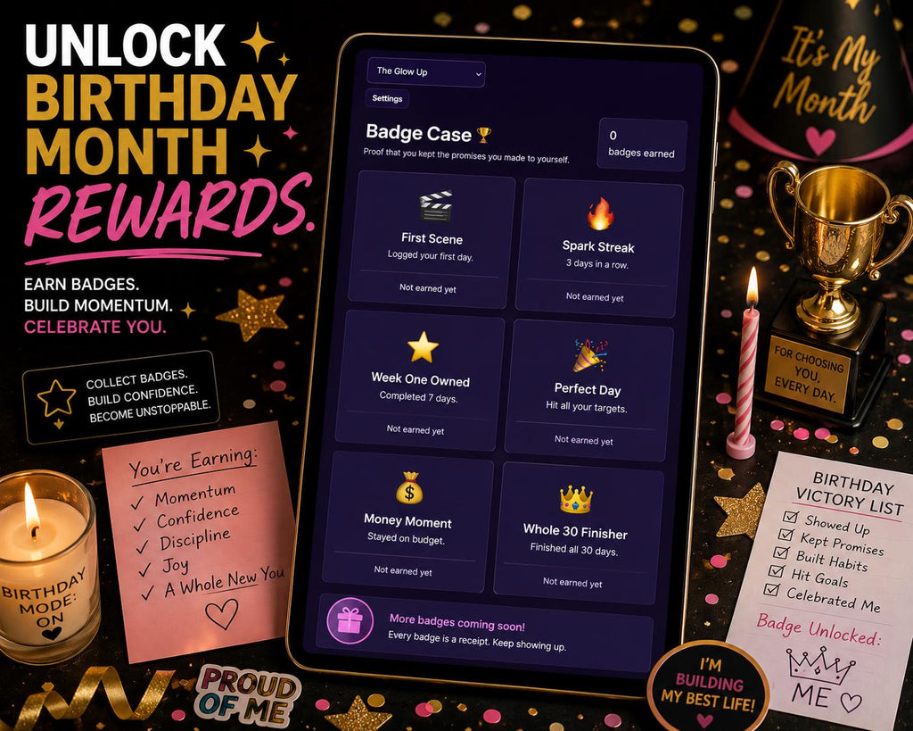 The Whole 30 Days birthday planning offline HTML mini app feature screen 7