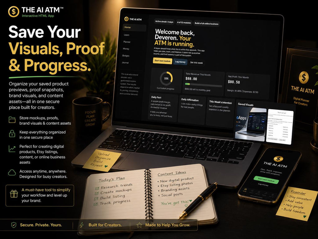 The AI ATM ai side hustles offline HTML mini app feature screen 8