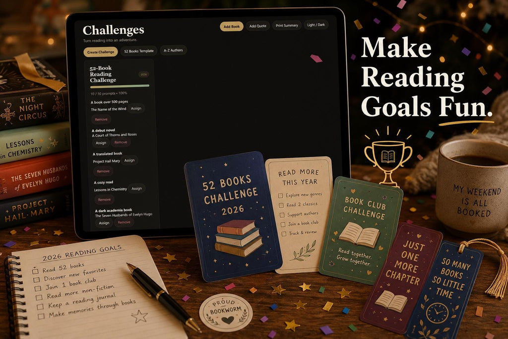 The Reading Vault reading journal offline HTML mini app feature screen 8