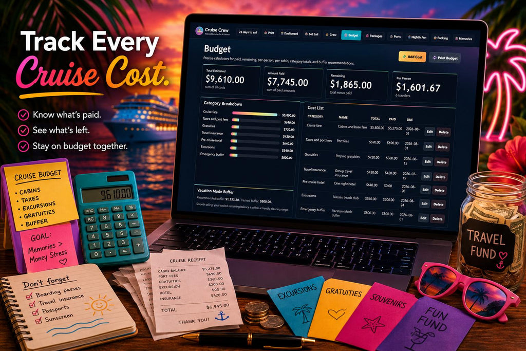 Cruisin’ Together cruise planning offline HTML mini app feature screen 4