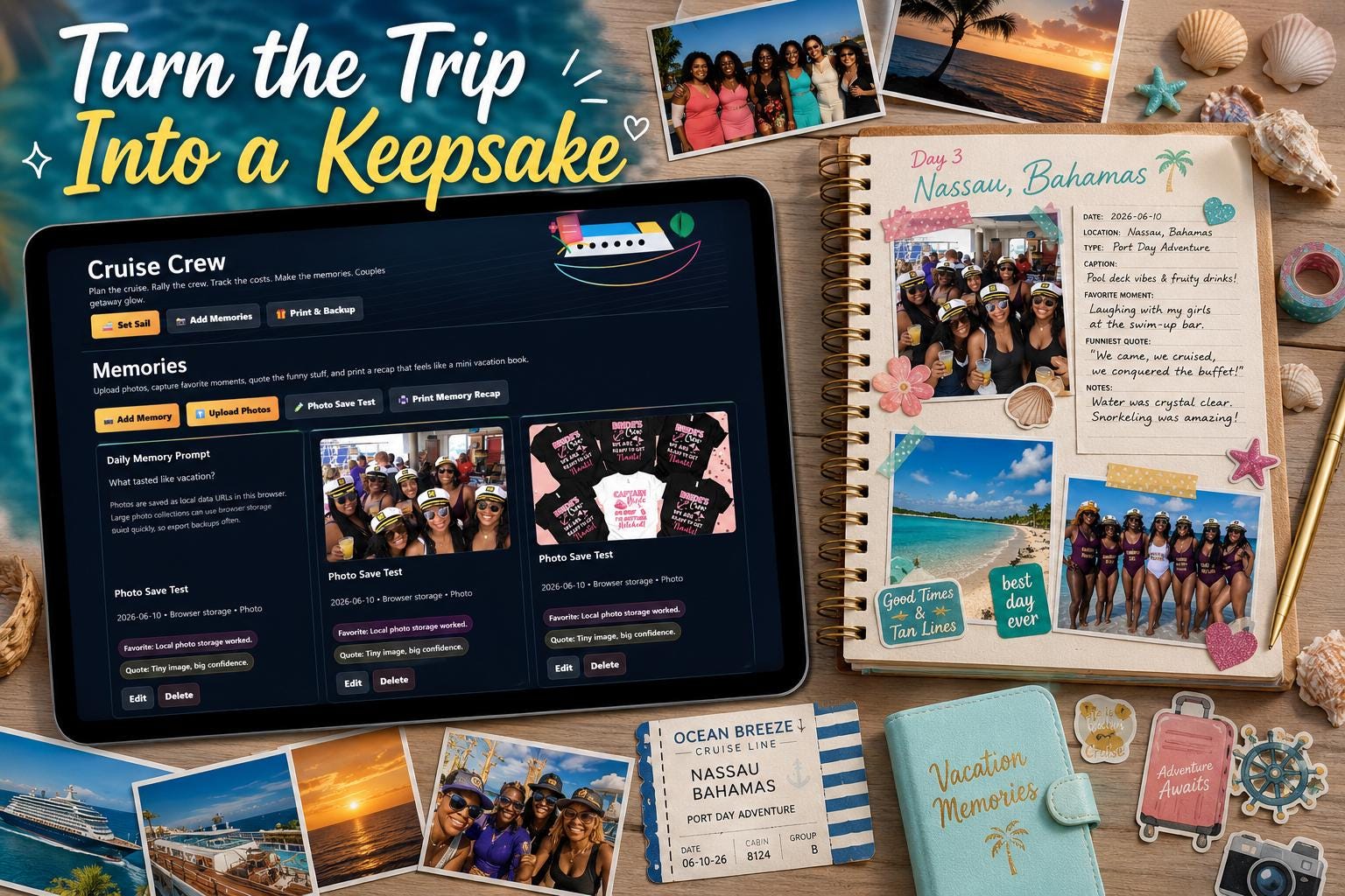 Cruisin’ Together cruise planning offline HTML mini app feature screen 10