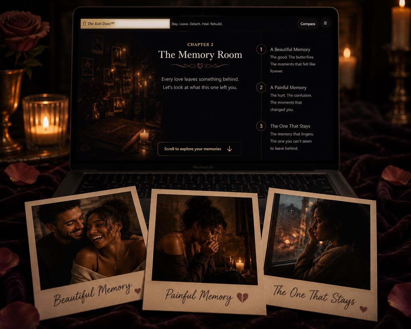 The Exit Door™ breakup recovery offline HTML mini app feature screen 4