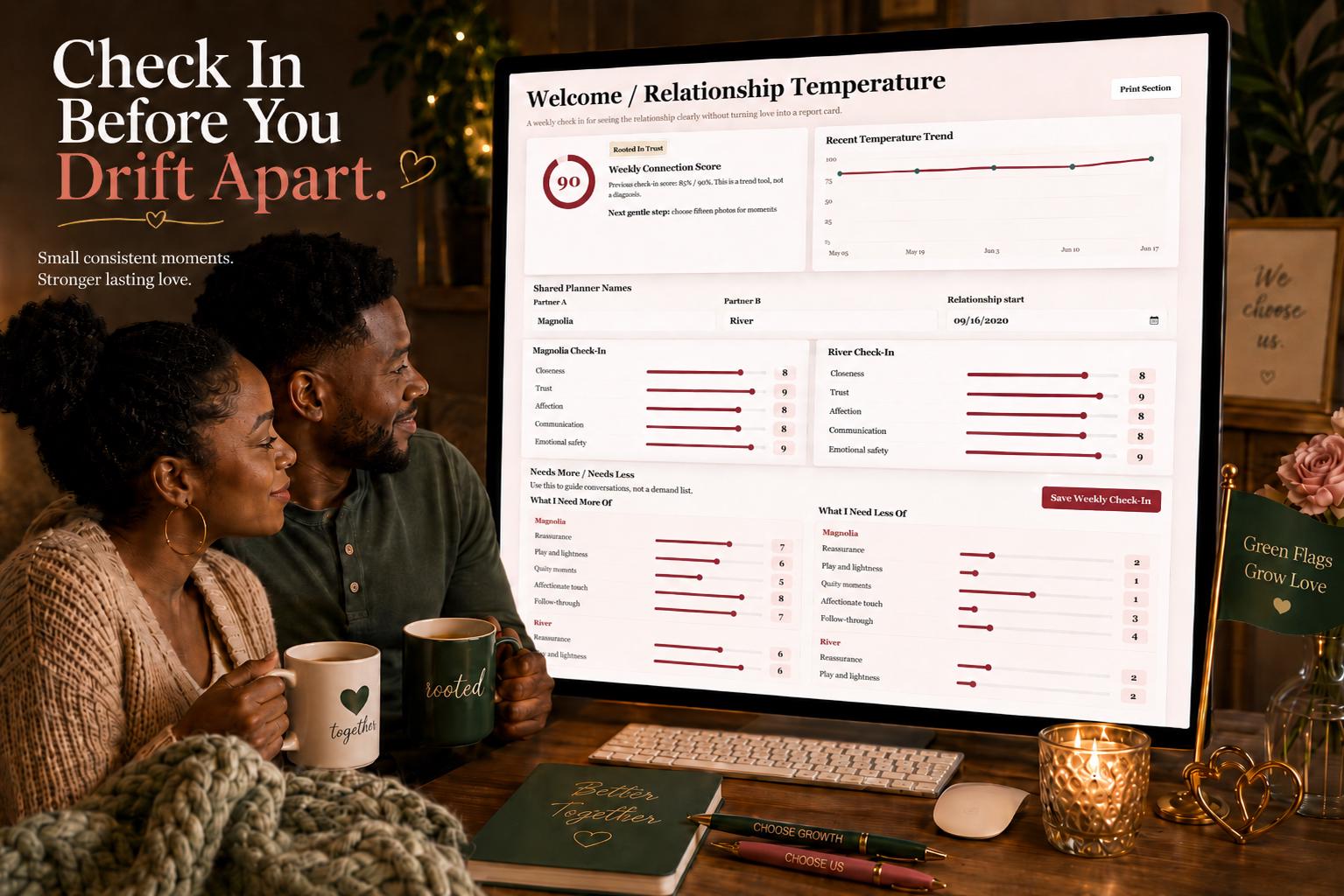 Green Flag Love Growth couples growth offline HTML mini app feature screen 3