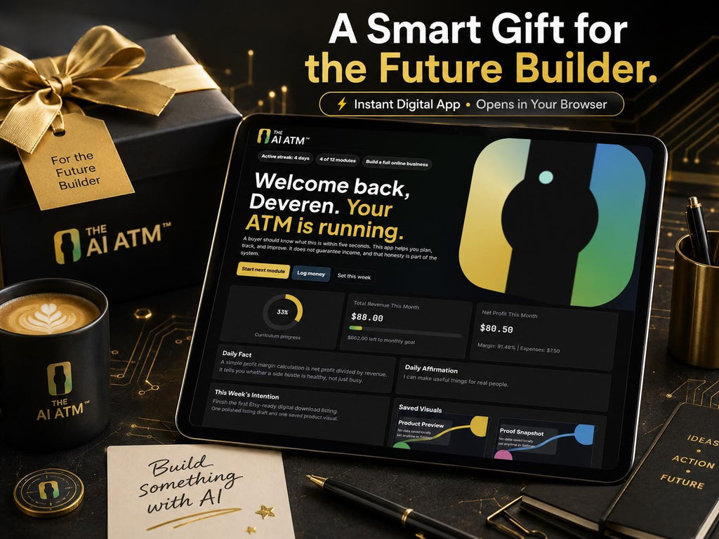 The AI ATM ai side hustles offline HTML mini app feature screen 2