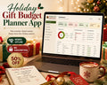 Holiday Gift Budget Planner gift budgeting offline HTML mini app dashboard