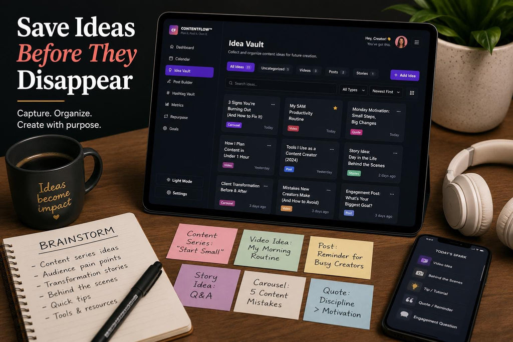 ContentFlow content planning offline HTML mini app feature screen 4