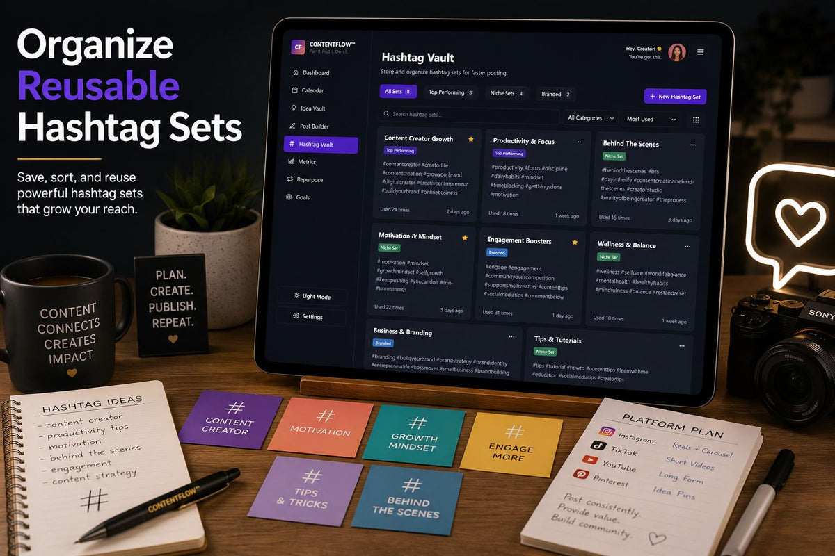 ContentFlow content planning offline HTML mini app feature screen 6