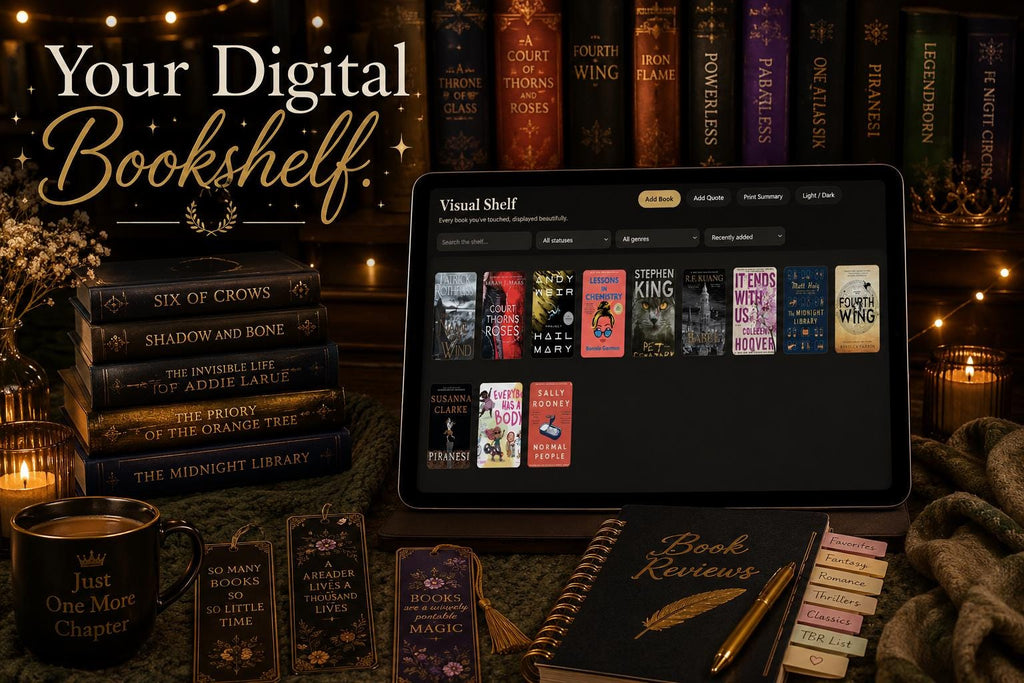 The Reading Vault reading journal offline HTML mini app feature screen 4
