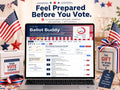 Ballot Buddy civic planning offline HTML mini app dashboard