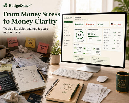 BudgetStack budget planning offline HTML mini app feature screen 2