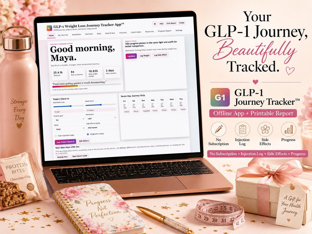 GLP-1 Weight Loss Tracker glp-1 journey tracking offline HTML mini app dashboard