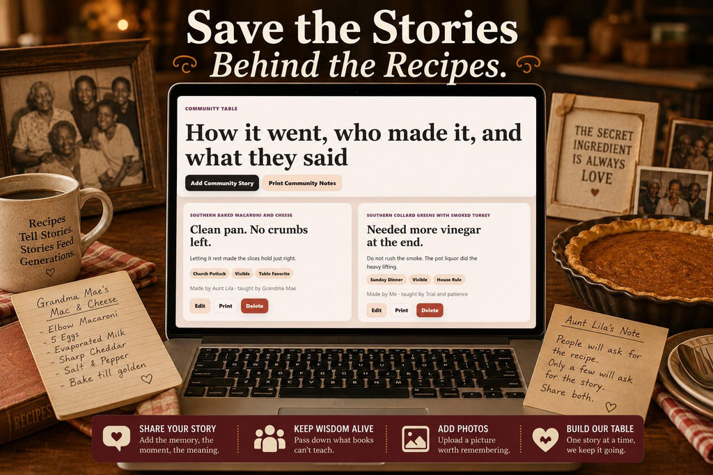Good God That’s Soul Food recipe & meal planning offline HTML mini app feature screen 8