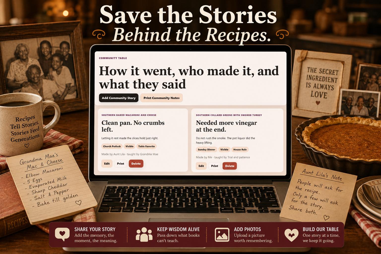 Good God That’s Soul Food recipe & meal planning offline HTML mini app feature screen 8