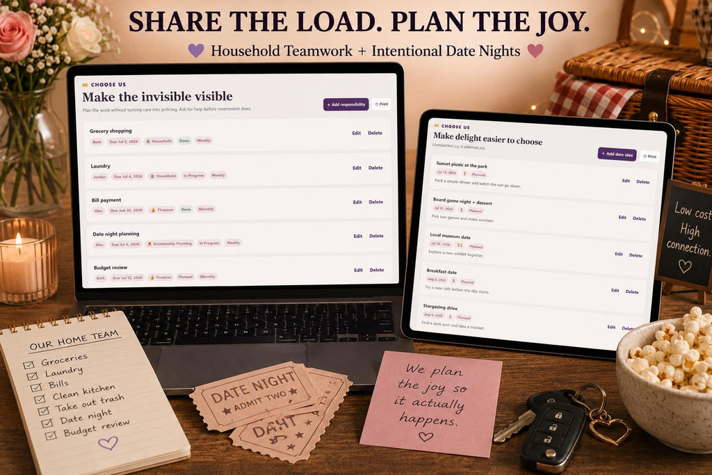 Choose Us couples relationship planning offline HTML mini app feature screen 10