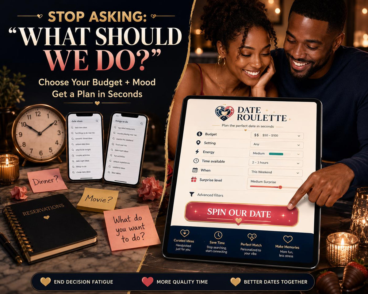 Date Night Roulette date planning offline HTML mini app feature screen 2