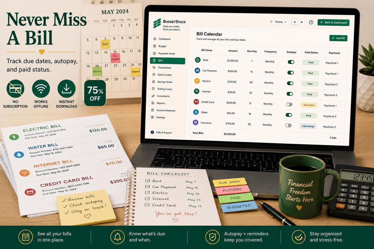 BudgetStack budget planning offline HTML mini app feature screen 7