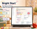 Bright Start™ back-to-school planning offline HTML mini app dashboard