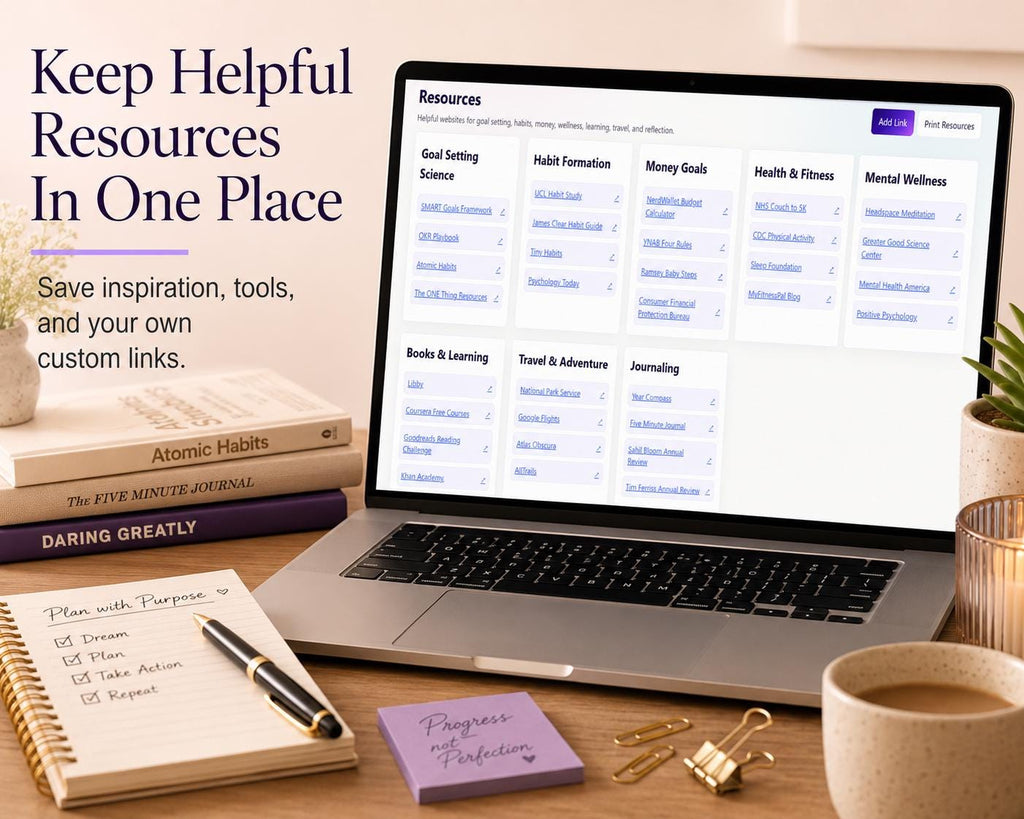 2027 New Year Resolution Tracker goal & habit planning offline HTML mini app feature screen 9