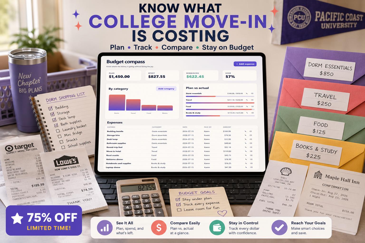 Move-In Magic™ college move-in offline HTML mini app feature screen 4