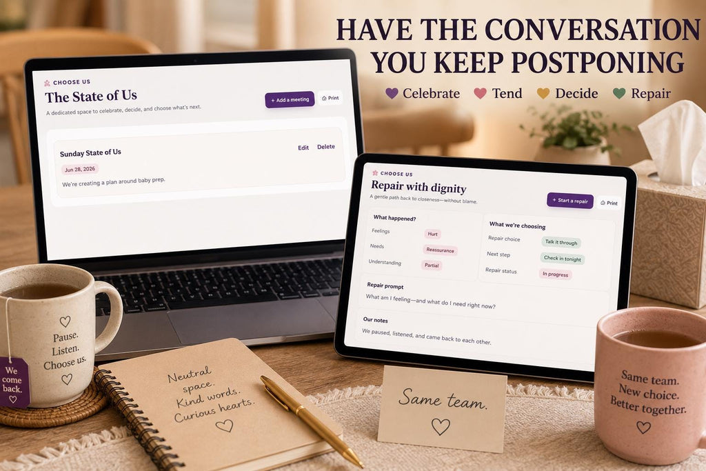 Choose Us couples relationship planning offline HTML mini app feature screen 9