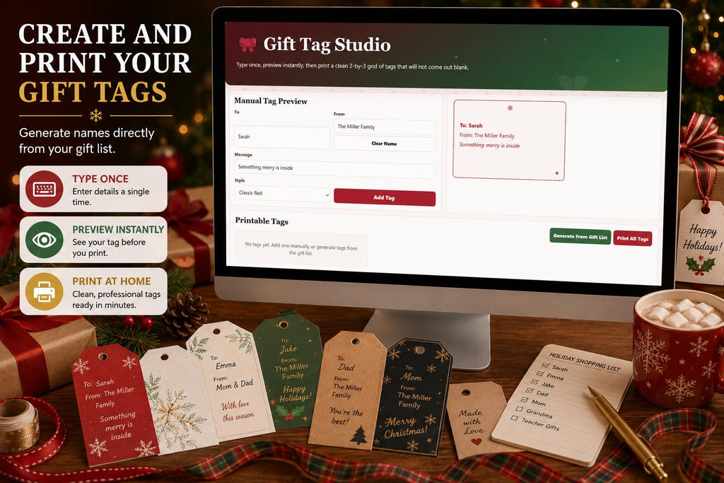 Christmas Gift Planner christmas gift planning offline HTML mini app feature screen 7