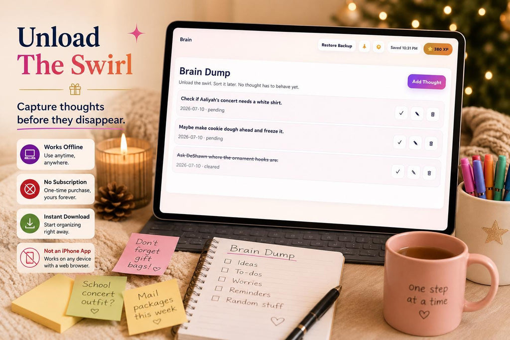 ADHD Holiday Planner adhd holiday planning offline HTML mini app feature screen 8