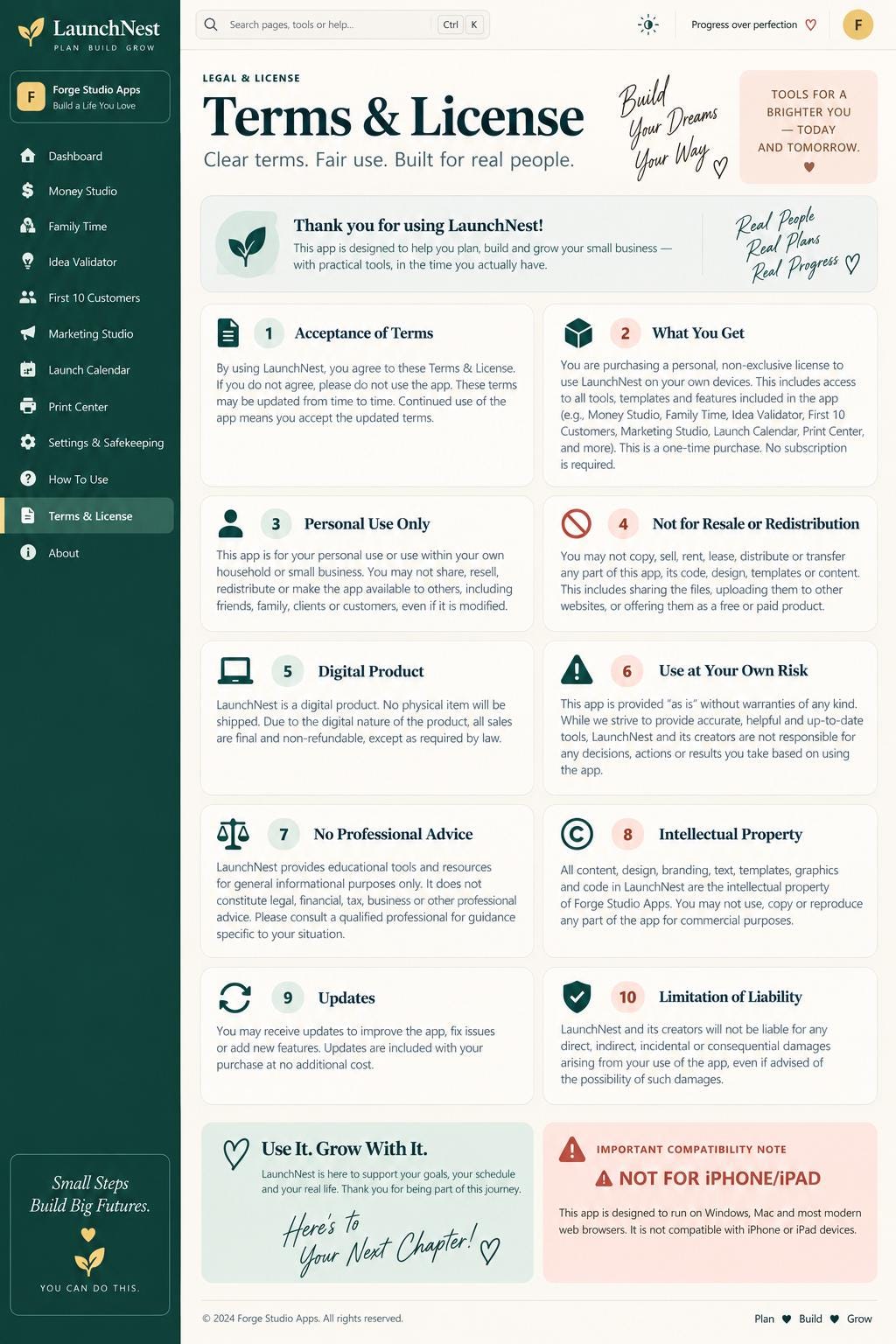 Could Bite-Size Wins Turn Your Idea Into a Launch-Ready Business? Small Business Startup Planner App image 12
