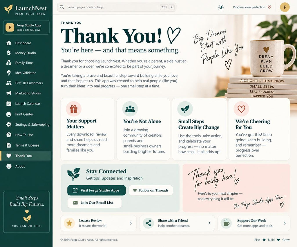 Could Bite-Size Wins Turn Your Idea Into a Launch-Ready Business? Small Business Startup Planner App image 13