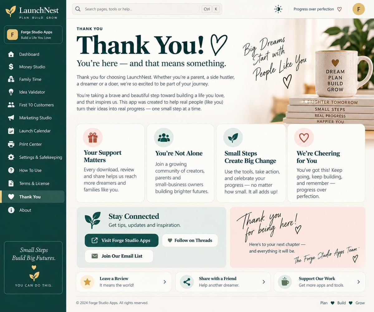 Could Bite-Size Wins Turn Your Idea Into a Launch-Ready Business? Small Business Startup Planner App image 13